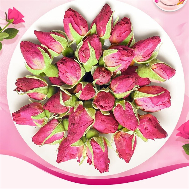 玫瑰花茶干玫瑰花泡茶平阴玫瑰花瓣食用泡水喝的散装花茶非特级高清大图