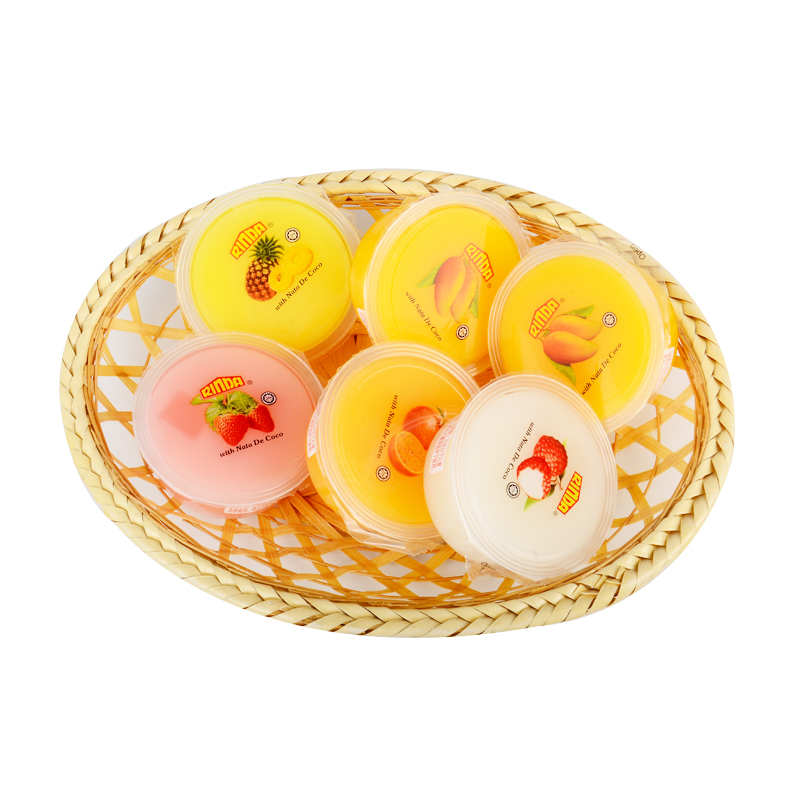 马来西亚原装进口 多果味椰纤果冻 果肉布丁 80g*3 乳酸果冻 零食小吃 果味果冻 多种口味休闲零食