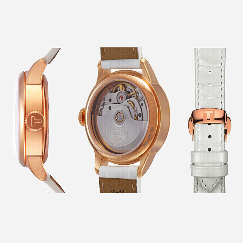 天梭(TISSOT)杜鲁尔系列皮带机械女表T099.207.36.118.00