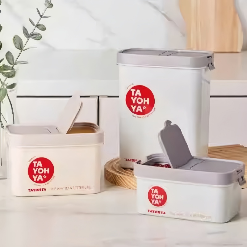 多样屋(TAYOHYA)焕新系列 分隔储物盒三件套杂粮存储密封防潮(小)TA11-0032BP