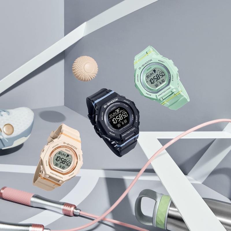 CASIO 卡西欧男士运动腕表步数追踪环保材质休闲时尚手表