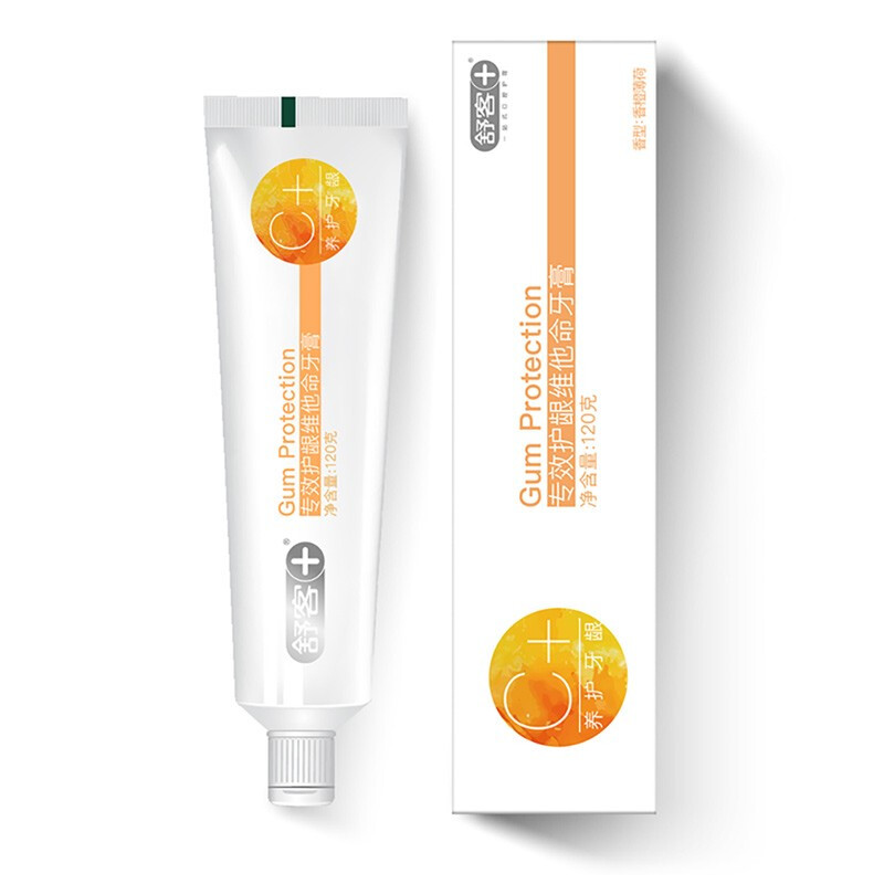 舒客(Saky) 专业护理牙膏维C鲜橙护龈120g+舒客防蛀固齿140g 260g/套