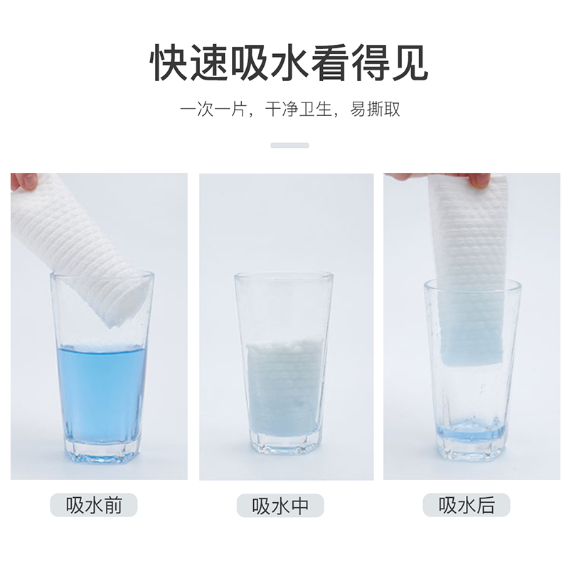 [苏宁宜品]懒人抹布50片*6卷可水洗厨房专用纸一次性洗碗布干湿两用吸油吸水清洁高清大图