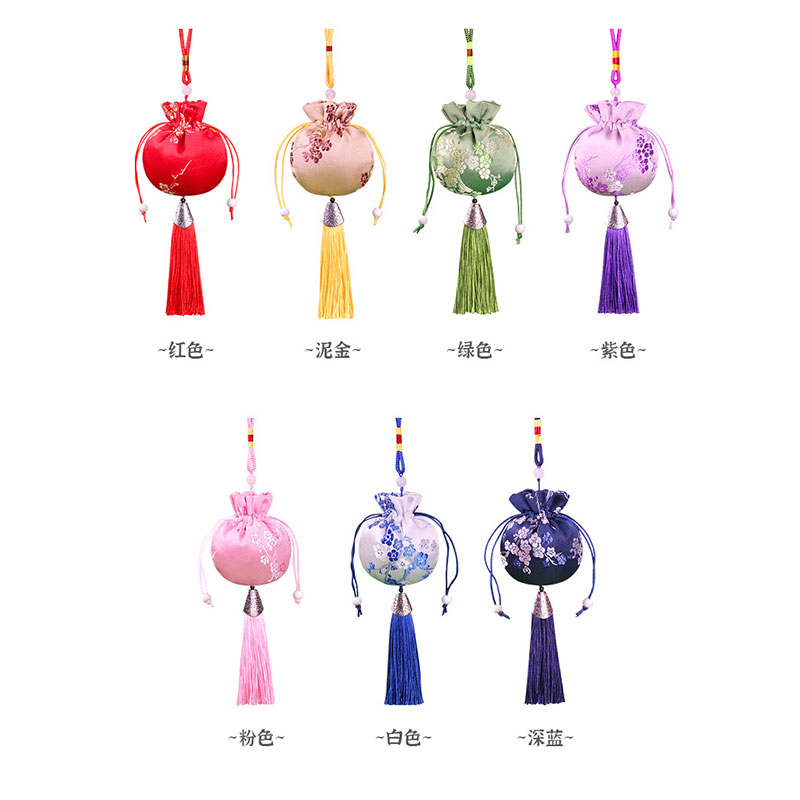 智美环球 香包香囊 手工艾草香袋福袋 混色 梅花款 10个高清大图