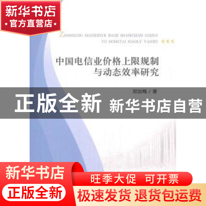 正版 中国电信业价格上限规制与动态效率研究 郑加梅 著; 经济科高清大图