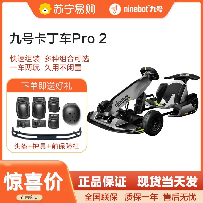Ninebot九号网红卡丁车PRO2升级款成年漂移车儿童学生小赛车平衡车改装新款