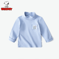 史努比SNOOPY童装儿童打底衫春秋新款男女童加绒保暖高领长袖T恤