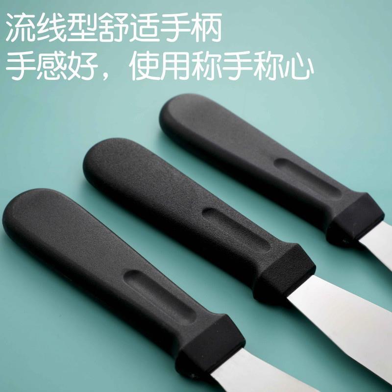 烘焙工具6寸8寸10寸不锈钢奶油抹刀刮平刀蛋糕铲刀抹平刀脱模刀 曲款(8寸)
