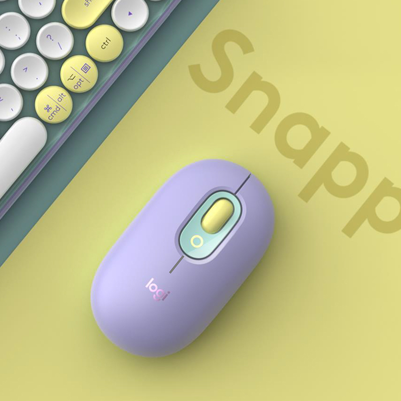 罗技(Logitech)POP MOUSE/紫+POP Keys/紫无线键鼠套装