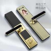 【限量】皇家金盾（HOJOJODO）R50人脸识别 指纹锁 智能锁家用防盗门锁 电子锁密码锁智能门锁智能家居门锁 枪灰色