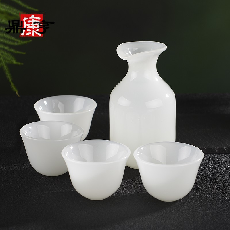鼎亨琉璃玉仿玉分酒器小酒杯套装酒壶古典烈酒杯清酒中式酒具家用