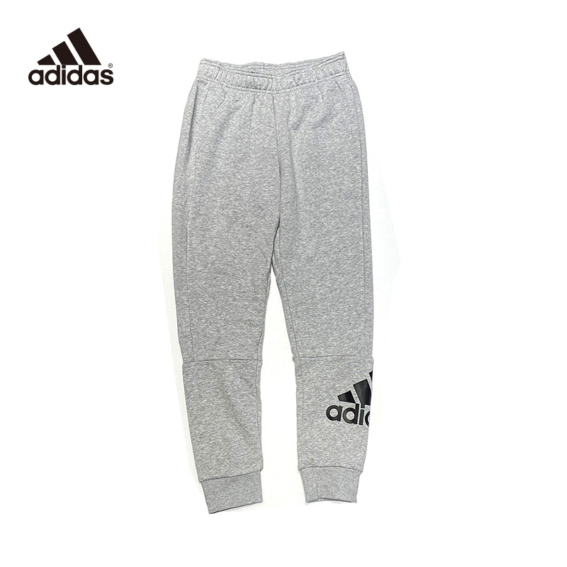 阿迪达斯adidas2020春男大童针织运动休闲长裤FM6454