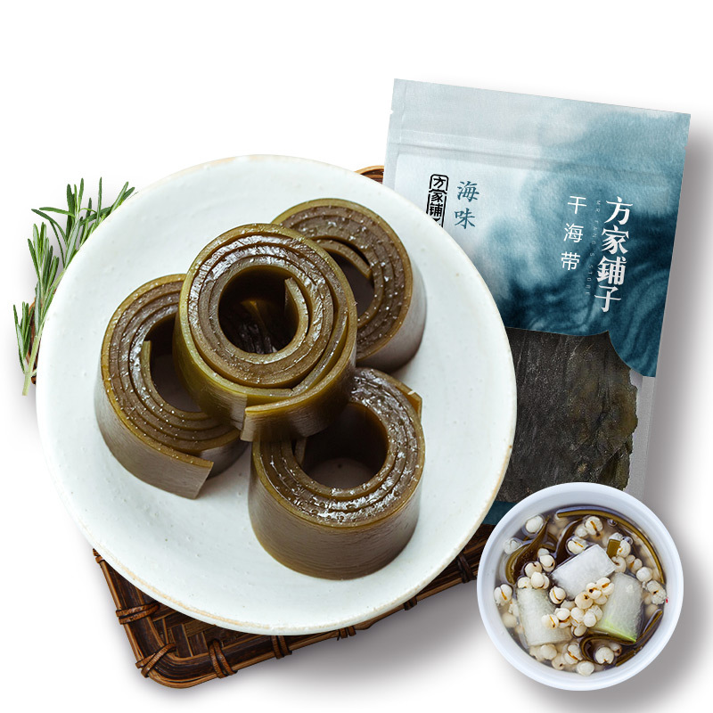 方家铺子 干海带220g/袋 昆布 海产干货 宽叶海带