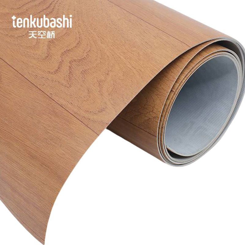 天空桥 阻燃地板 红木纹2.0mm含安装 平方米高清大图