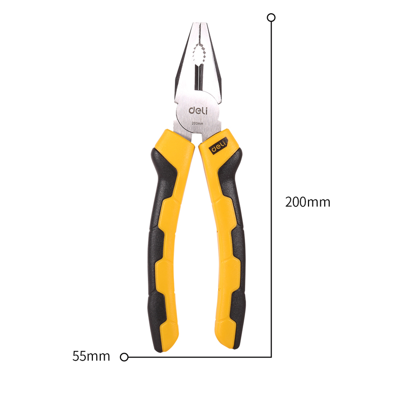 钳子 得力/deli DL2008 钢丝钳高清大图