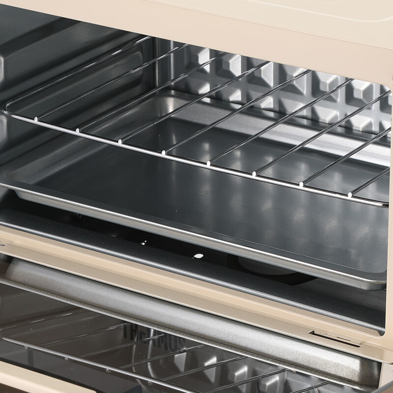 THERMOS电烤箱家用小型多功能大容量大功率可视外观广域控烘焙易操作可定时防烫把手设计 沥青灰 8L EHA-5103高清大图