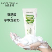 Nature Republic自然乐园清新草本芦荟洗面奶深透清洁温和舒适洁面乳170ml