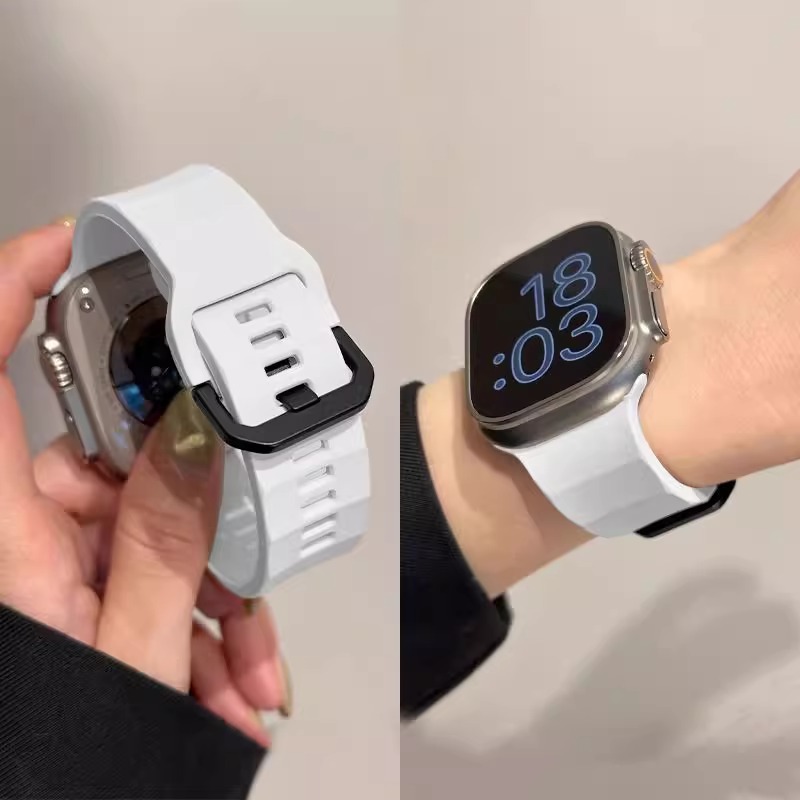 适用vivowatchgt表带波浪硅胶iQOO新款VIVO手表WATCH1/2/3腕带3139B 白色 2