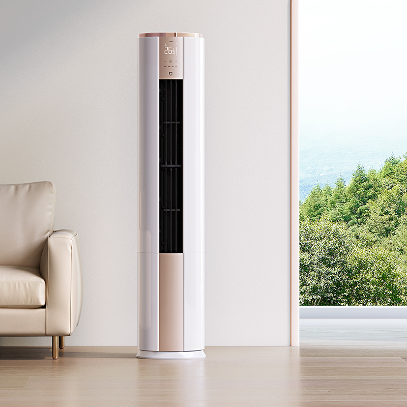 小米mi米家3匹新一级能效变频冷暖自然风智能互联客厅圆柱空调立式