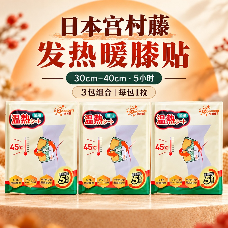 小林制药暖宝宝贴5+1片 自发热暖贴暖宫贴生理期痛经 护腰暖腰贴