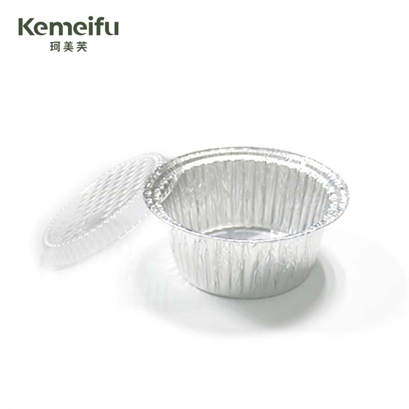 珂美芙 一次性锡纸碗带塑料盖 1000ml 125个/套高清大图