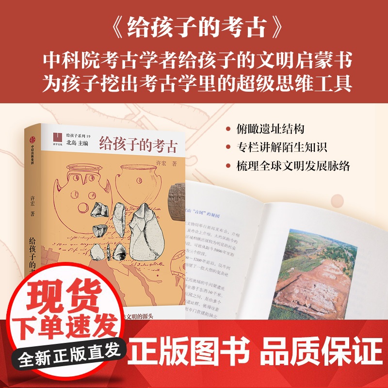 [9-14岁]给孩子的文明瑰宝套系 全3册 考古 古建筑 国宝 尚刚 贾珺 许宏著 中信出版社图书 正版高清大图