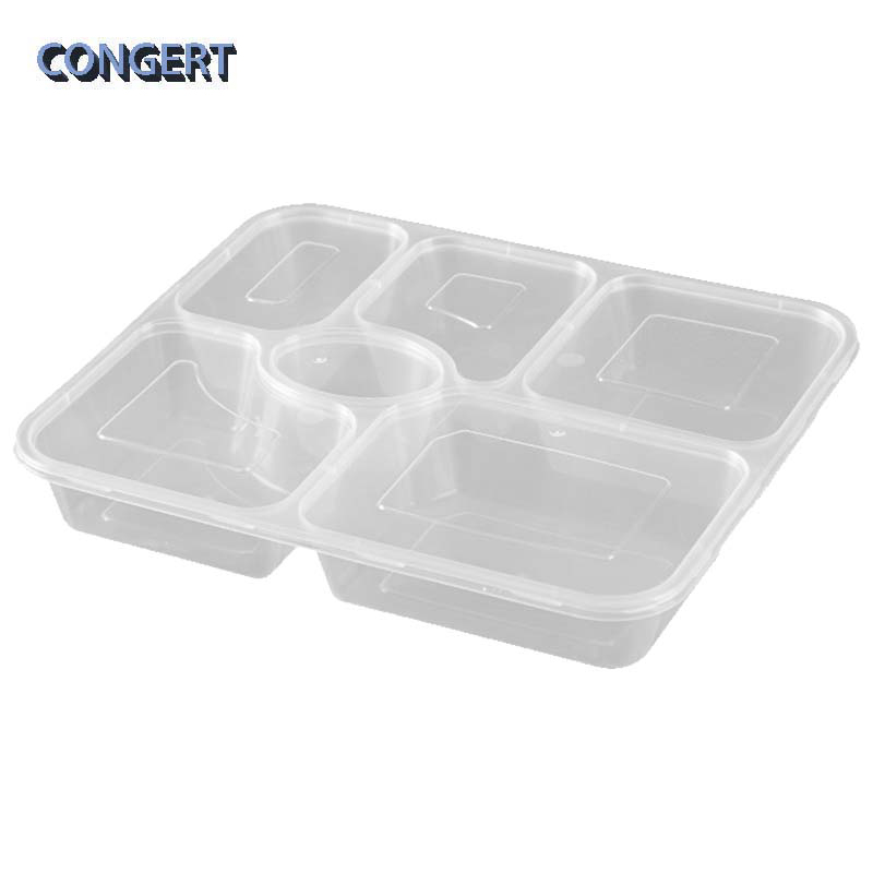 CONGERT 一次性餐盒 大六格1500ml 150套/箱