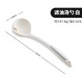 白色铂金硅胶锅铲 【食品级硅胶】铂金去油分隔勺