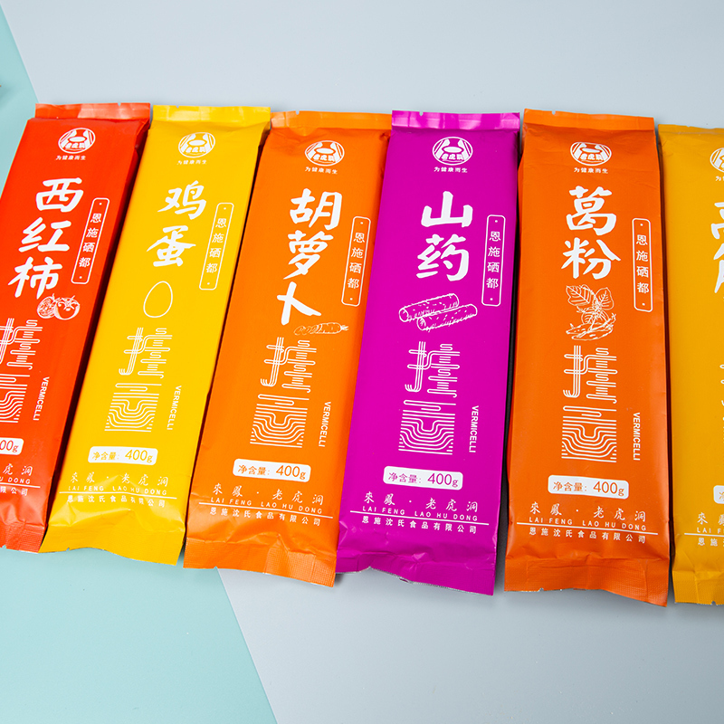 老虎洞 恩施土家味道硒都挂面两袋装-鸡蛋面400g*2