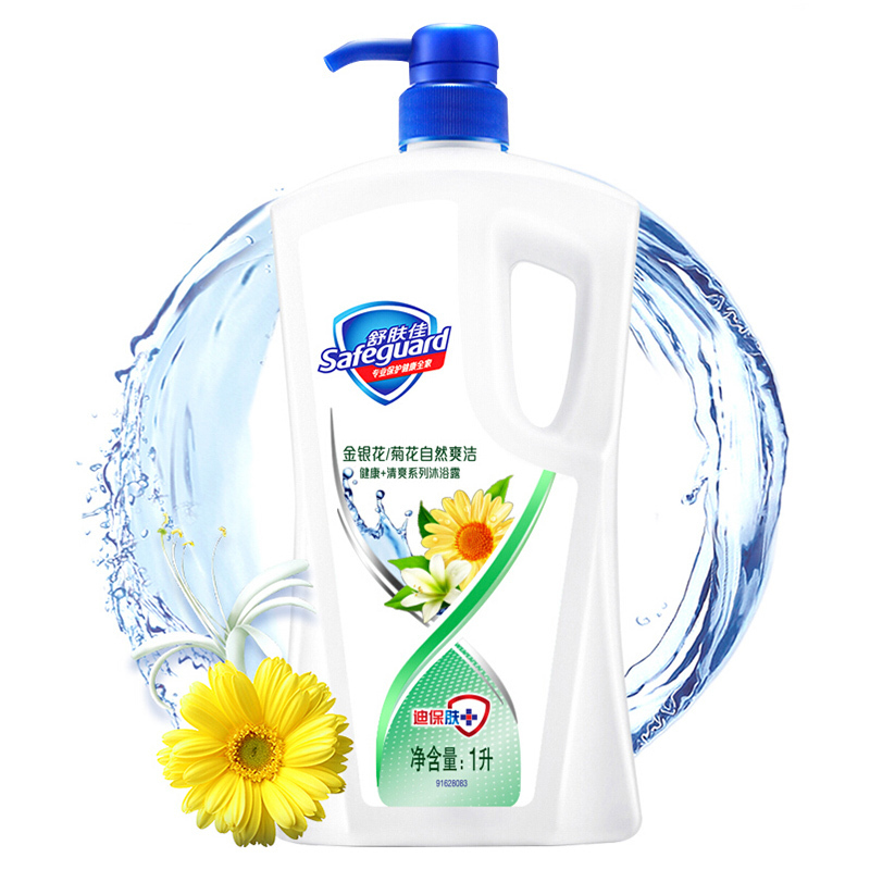 舒肤佳 金银花/菊花自然爽洁沐浴露1000ml