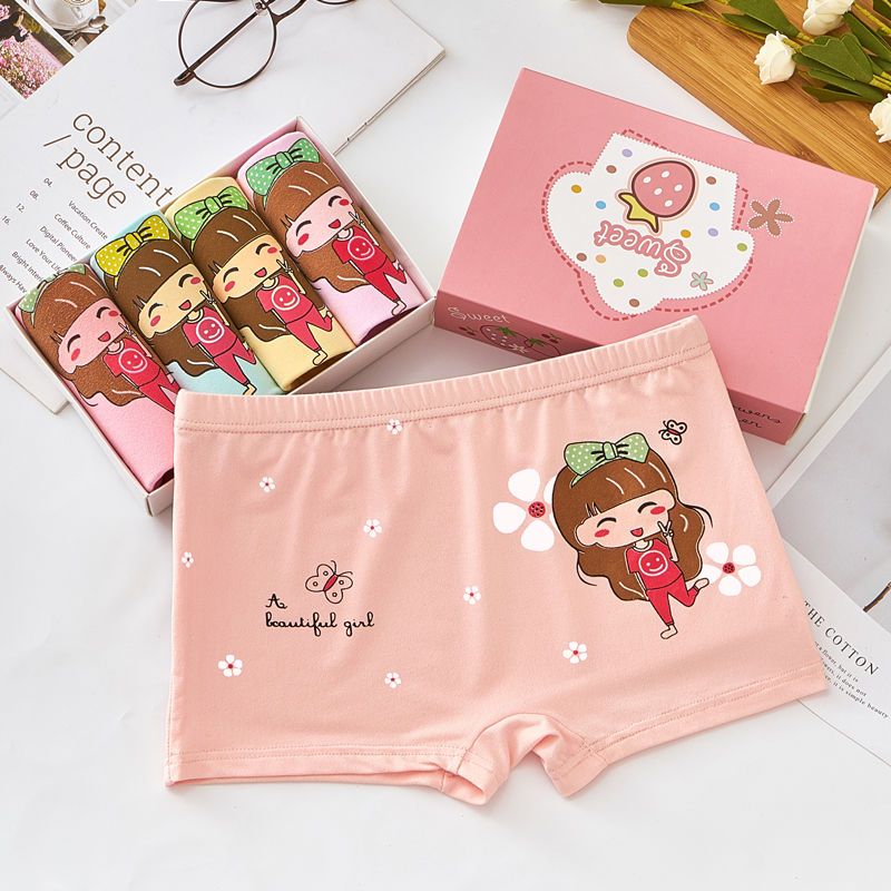 女童儿童内裤宝宝卡通平角内裤小女孩内裤莎丞