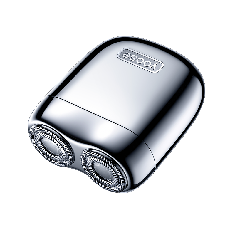 有色(yoose)电动剃须刀 迷你便携款 男士刮胡刀 合金机身 MINI2.0 电镀银 哑面纸外盒 / 台