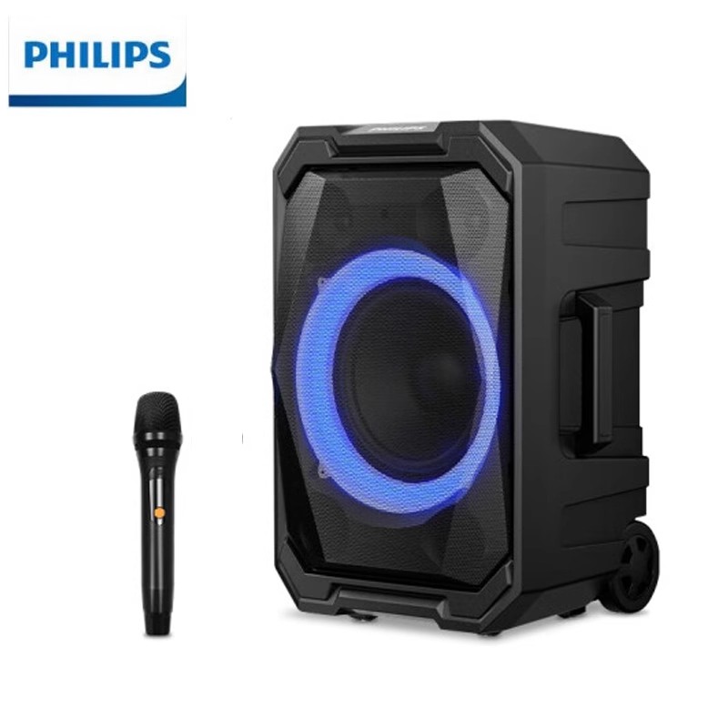 飞利浦(Philips) SD617 广场舞音箱户外大功率便携式拉杆音响移动重低音蓝牙音箱高清大图
