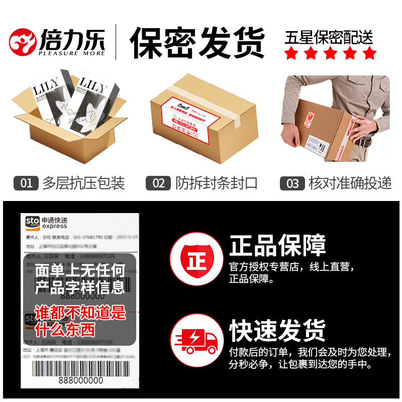 倍力乐LILY玻尿酸香氛女同调情手指套6只装前戏抠抠套 LILY手指套6只装(粉)高清大图