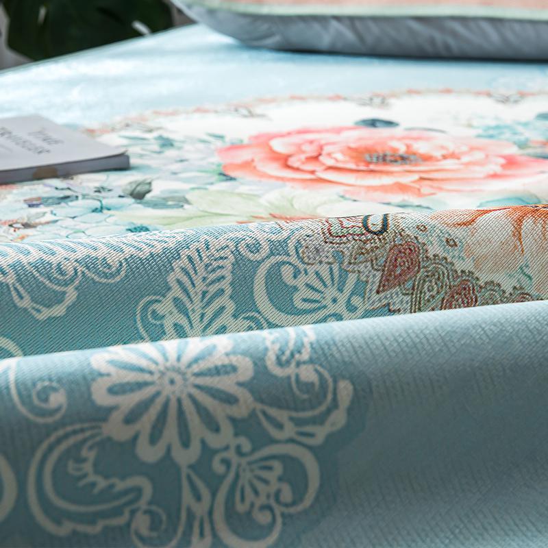 家柏饰(CORATED)1.8m1.5床2.0米空调席子冰丝凉席可水洗折叠夏季三件套可机洗高清大图