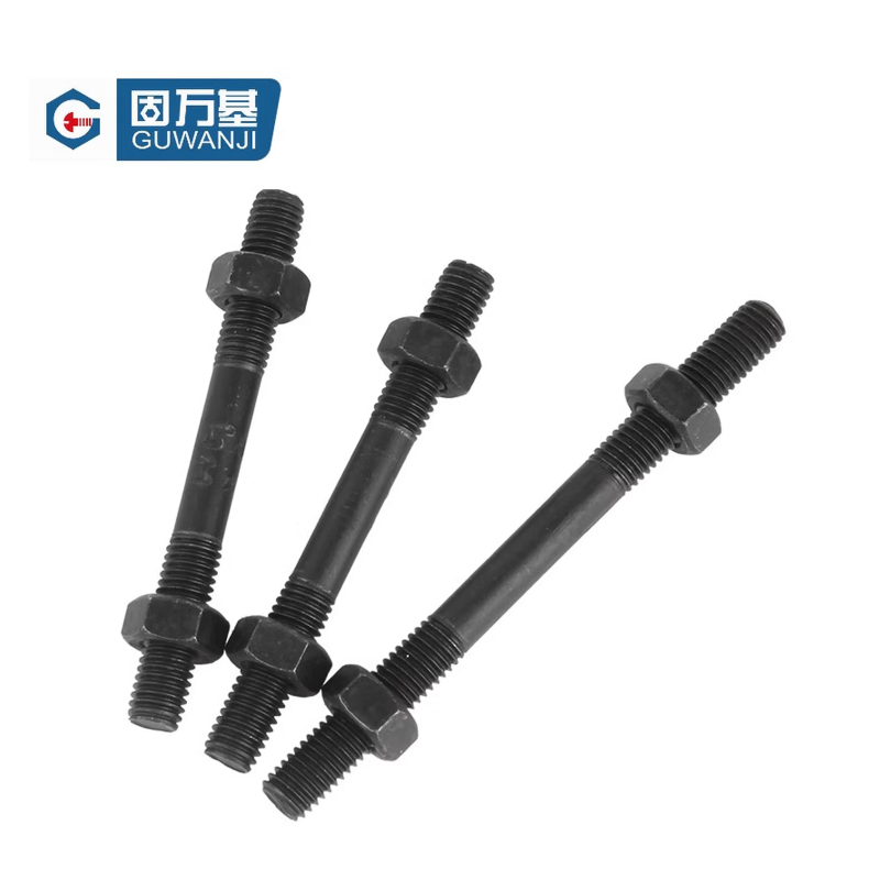 固万基 M10*200双头螺丝螺母套装 标准件 个