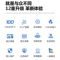 GUJIA顾家 G100B一米大尺寸集成灶蒸烤箱一体灶家用大吸力环保灶