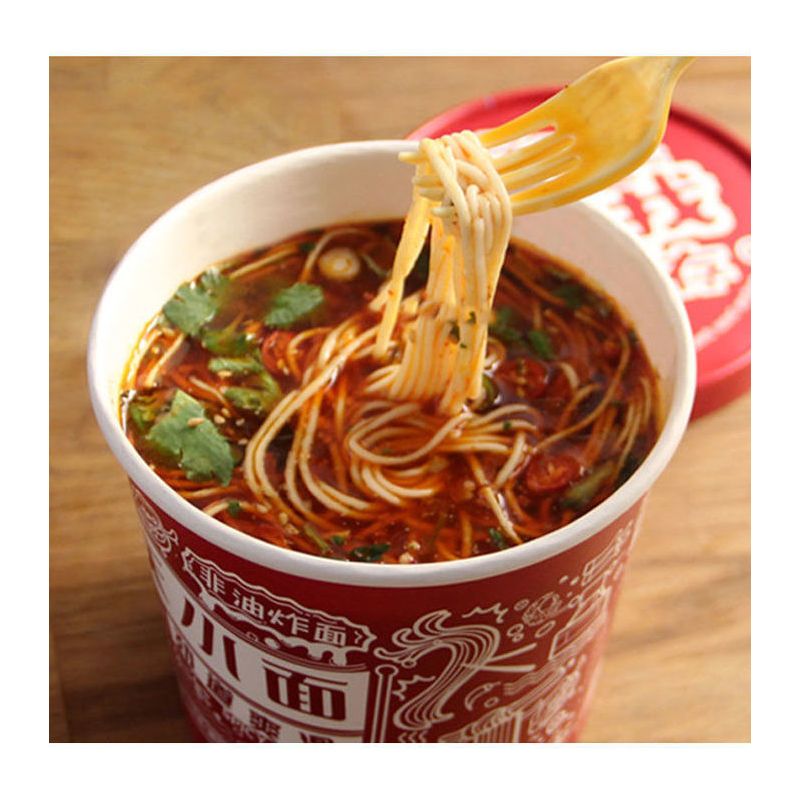 重庆小面桶装麻辣味方便面速食泡面速食面