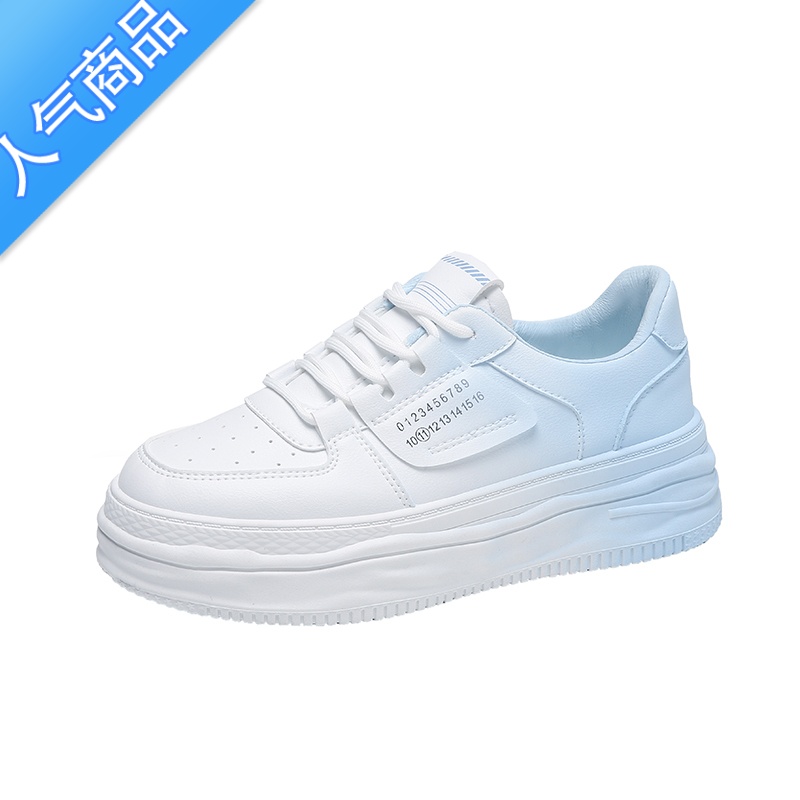 SUNTEK女鞋2023新款夏季透气板鞋女款运动平底小白鞋百搭设计感小众高清大图