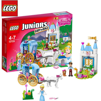 LEGO 乐高 Juniors 小拼砌师系列灰姑娘的南瓜车 10729 塑料玩具 100-200块 4-7岁