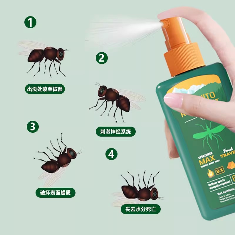 户外蠓虫驱蚊液儿童墨蚊子克星杀虫剂避蚊胺喷雾槟榔虫猛虫防叮咬高清大图