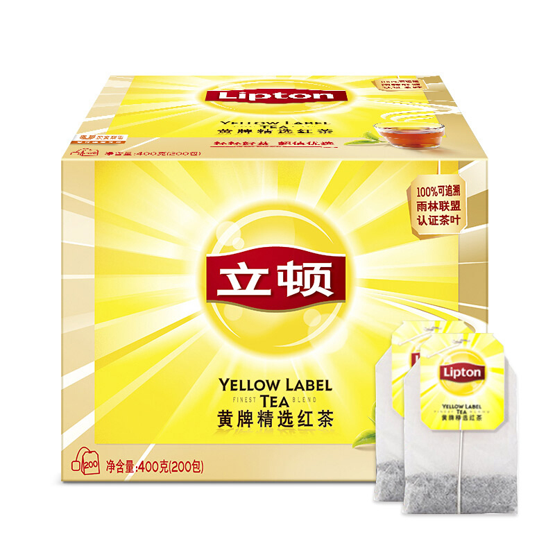 立顿 黄牌精选红茶S200 400g/盒（新包装） ZX