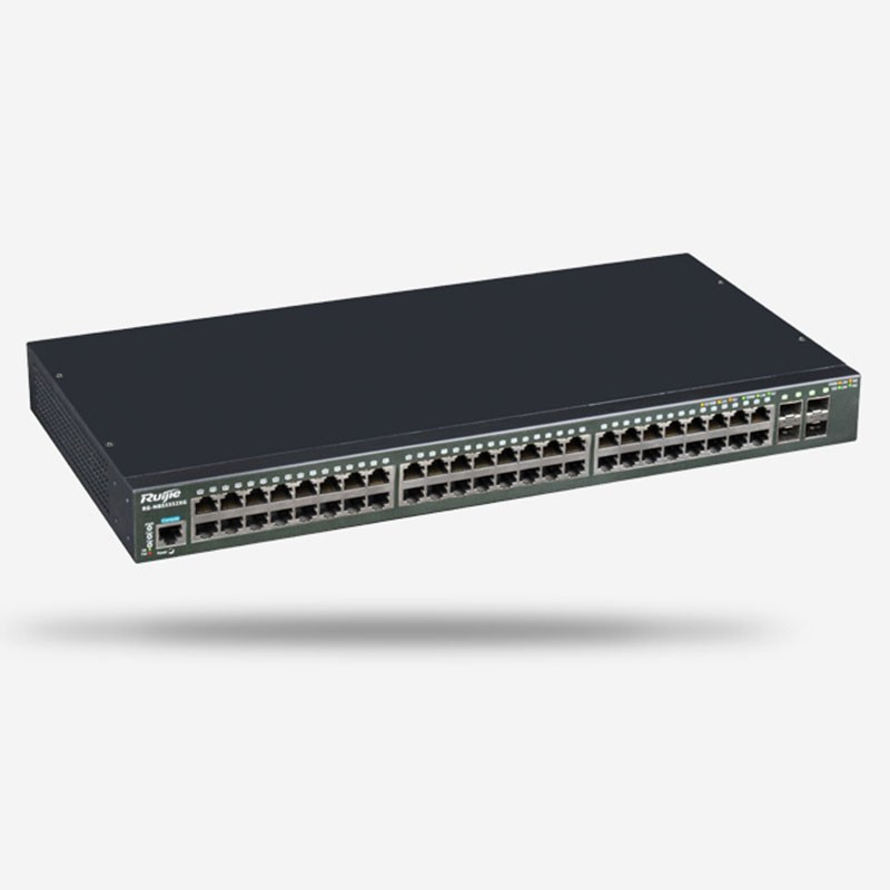 睿易 锐捷RG-NBS5552XG 高性能万兆交换机 黑色