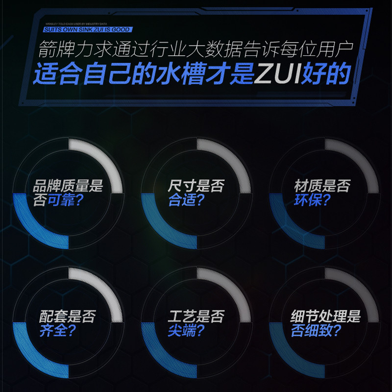 箭牌(ARROW) 304不锈钢厨房水槽单槽套装 洗菜盆 洗菜池