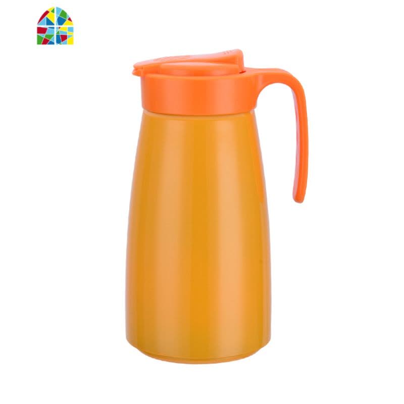冷水壶不锈钢304加厚家用饮水壶韩式马卡龙色壶学生宿舍凉水壶 FENGHOU 阳光橙彩色304不锈钢水壶图片