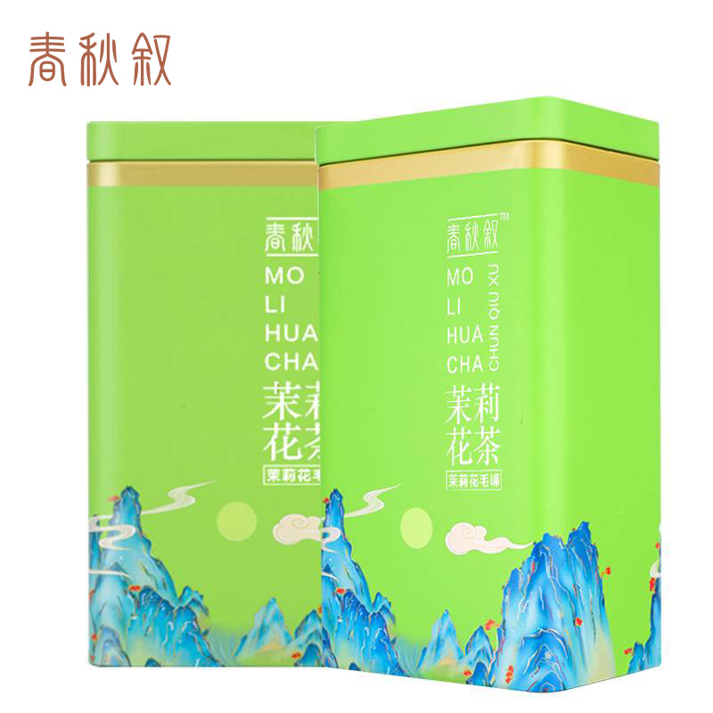 春秋叙 茉莉花毛峰 茉莉花茶 250g（一级）罐高清大图