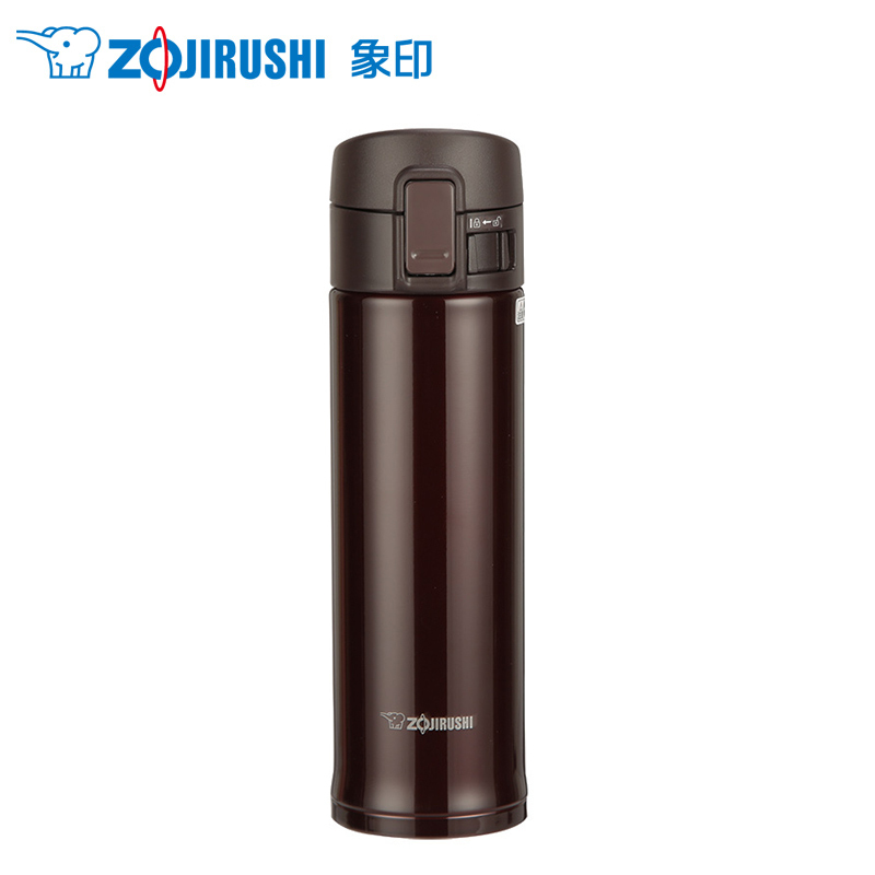 象印(ZO JIRUSHI) 保温杯SM-KC48-VD 不锈钢真空保温保冷车载户外防漏弹盖直饮水杯子 波尔多紫色
