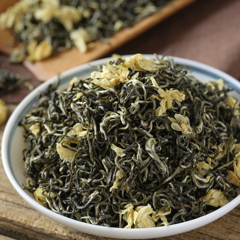 千山叶 茉莉花茶 125克/罐 雅安茉莉花 明前春茶 茉莉 绿茶 单罐 茶窝茶叶