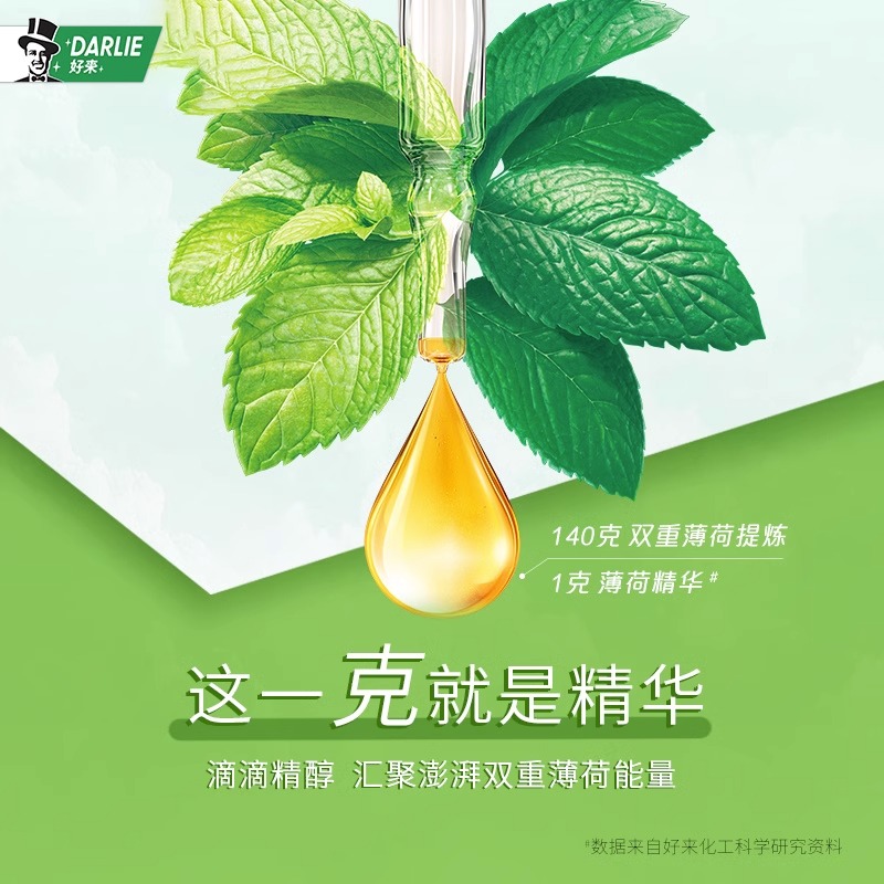 DARLIE好来(原黑人)双重薄荷牙膏家庭旅行装175g*2支 清新口气 防蛀固齿高清大图