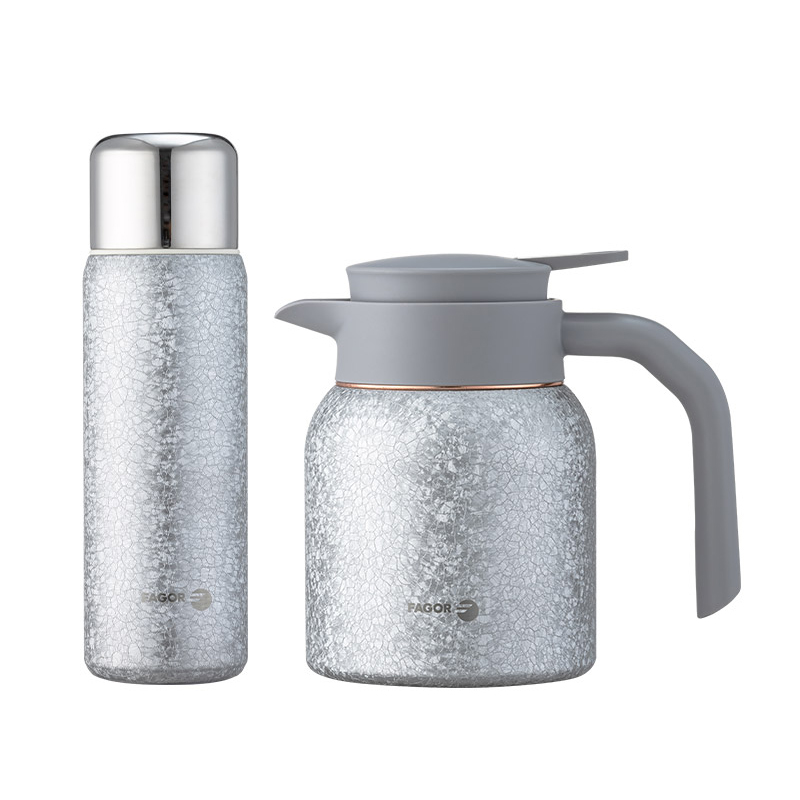 法格(FAGOR) “钛”闪耀银翼系列杯壶套装(焖茶壶1000ml+焖茶杯420ml) FG-HBH0206高清大图